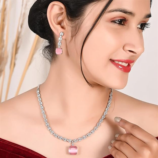 Pendant Drop Necklace Jewellery Set