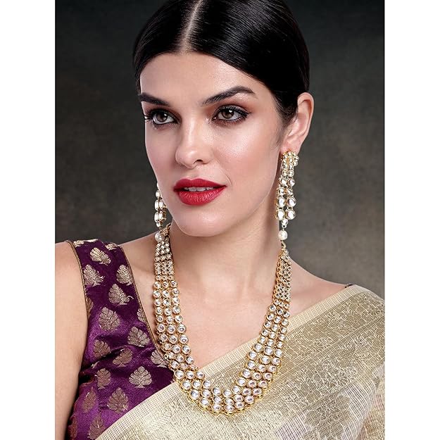 Kundan Necklace & Jewelry Set Gift For Women