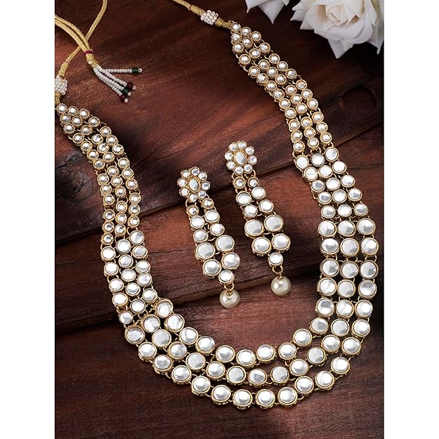 Kundan Necklace & Jewelry Set Gift For Women